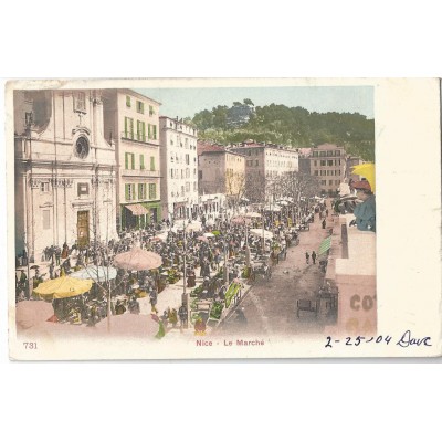 Nice - Le Marché des Fleurs vers 1900
